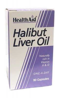 Health Aid Halibut Liver Oil 90 caps