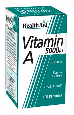 Health Aid Vitamin A 5000iu 100 caps