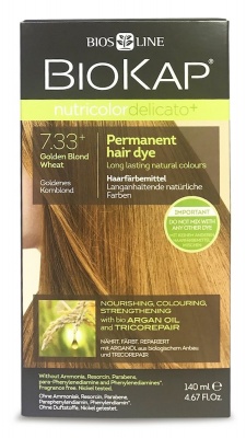 BioKap Golden Blond Wheat 7.33+ Permanent Hair Dye 140ml