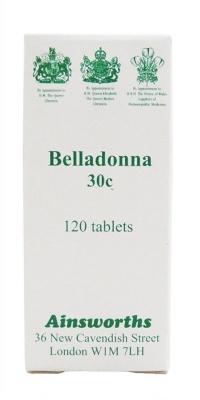 Ainsworths Belladonna 30c 120 tabs
