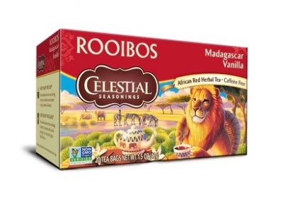 Celestial Seasonings Madagascar Vanilla Roobios 20 Tea Bags