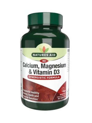 Natures Aid Calcium, Magnesium + Vitamin D3 90 tabs