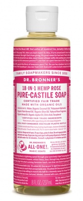 Dr Bronners Rose Castile Liquid Soap 240ml