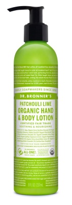 Dr Bronners Patchouli Lime Organic Hand & Body Lotion 237ml