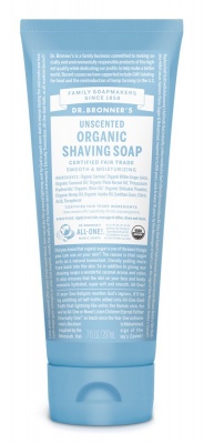 Dr Bronners Unscented Organic Shaving Soap 207ml