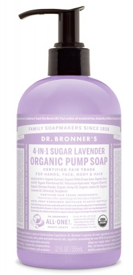 Dr Bronners Lavender Sugar Pump Soap 355ml