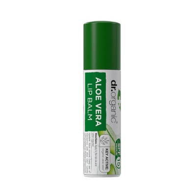 Dr Organic Aloe Vera Cherry Lip Balm SPF15 5.7ml - Natural Health Products