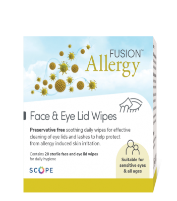 FUSION Allergy Face & Eye Lid Wipes