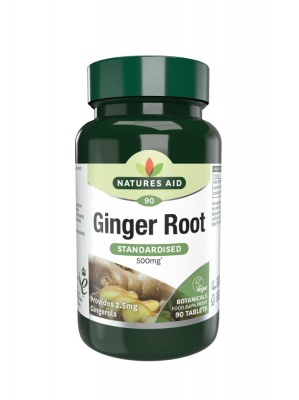 Natures Aid Ginger 500mg 90 tabs