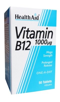 Health Aid Vitamin B12 1000ug  50 tabs