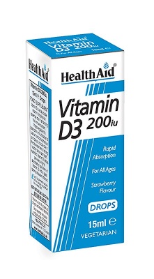 Health Aid Vitamin D 200iu Drops 15ml