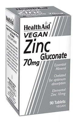 Health Aid Zinc Gluconate 70mg 90 tabs