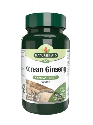 Natures Aid Korean Ginseng 40mg 90 tabs
