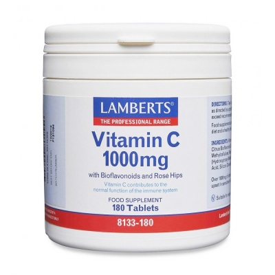 Lamberts Vitamin C 1000mg with Bioflavonoids 180 tabs