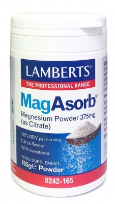 Lamberts MagAsorb Magnesium Powder 375mg 165g