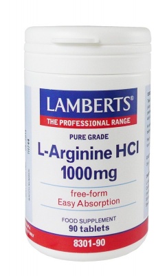 Lamberts L Arginine 1000mg 90 caps