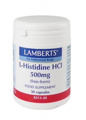Lamberts L Histidine HCI 500mg 30 caps