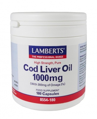 Lamberts Cod Liver Oil 1000mg 180 caps