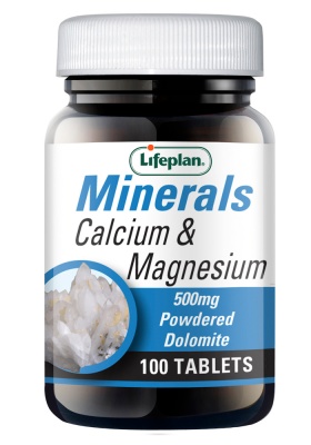 Lifeplan Calcium & Magnesium (Dolomite) 500mg 100 tabs