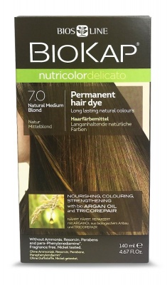 BioKap Natural Medium Blond 7.0 Permanent Hair Dye 140ml