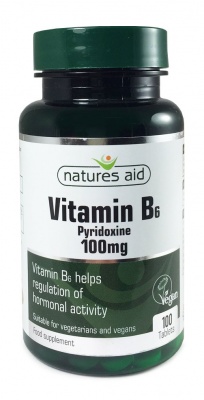 Natures Aid Vitamin B6 (Hi Potency) 100mg 100 tabs