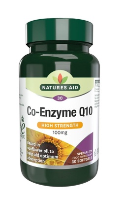 Natures Aid Co Enzyme Q10 100mg 30 Softgels