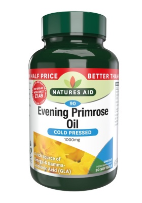Natures Aid Evening Primrose Oil 1000mg 90 Softgels Better Than Half Price