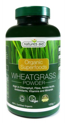 Natures Aid Organic Wheatgrass Powder 100g