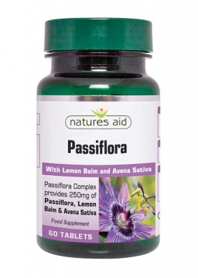 Natures Aid Passiflora, Lemon Balm & Avena Sativa 60 tabs