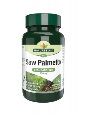 Natures Aid Saw Palmetto 500mg 90 tabs