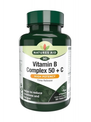 Natures Aid Vitamin B Complex 50 + C 30 tabs