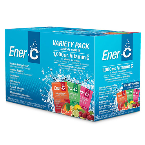 Ener C Variety Pack 1000mg Vitamin C 30 Sachets