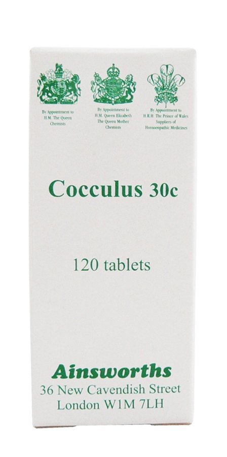 Ainsworths Cocculus 30c 120 tabs