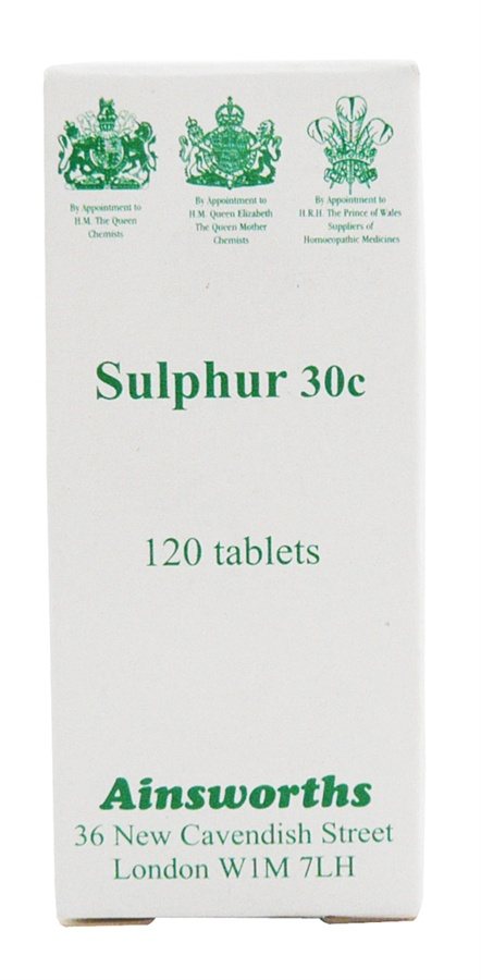 Ainsworths Sulphur 30c 120 tabs