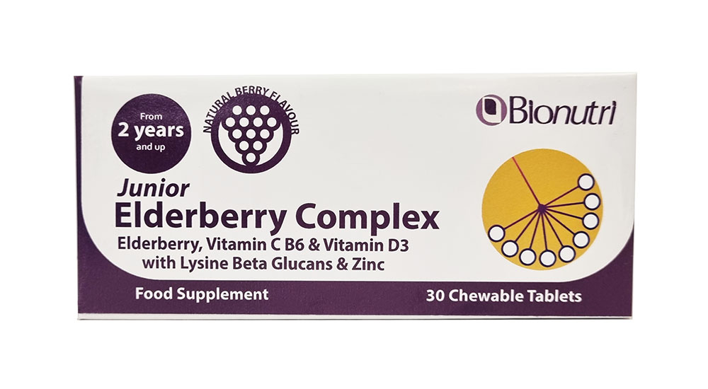 Bionutri Junior Elderberry Complex 30 Chewable Tabs