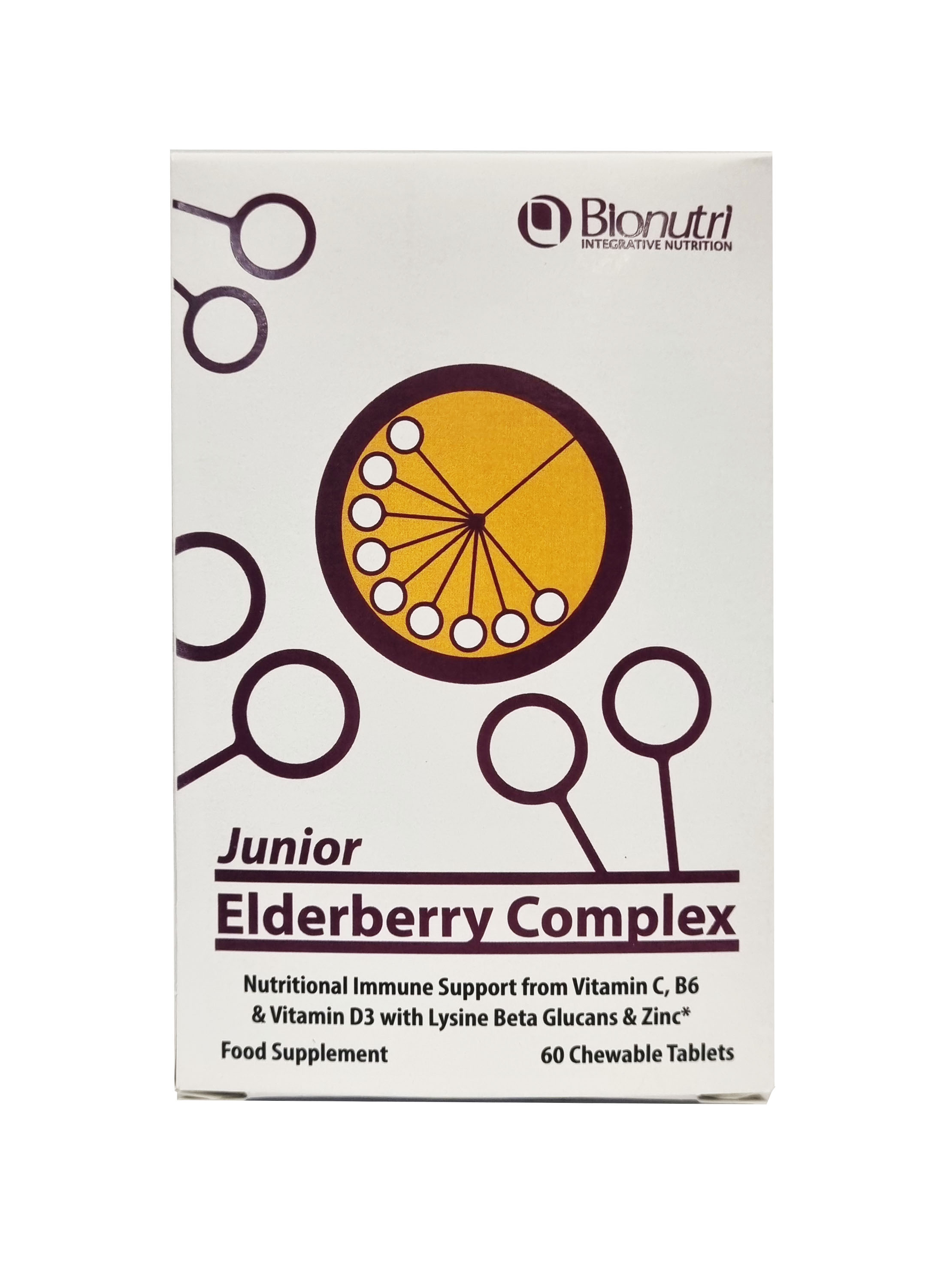 Bionutri Junior Elderberry Complex 60 Chewable Tabs