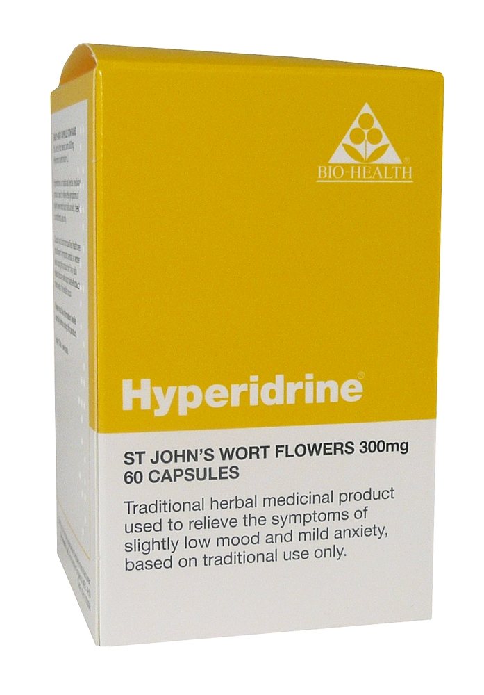 Bio Health Hyperidrine St Johns Wort 300mg 60 caps
