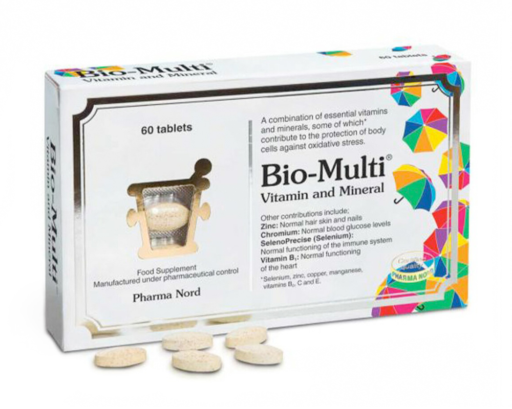 Pharma Nord Bio Multi Vitamin and Mineral 60 Tablets - Natural Health  Products