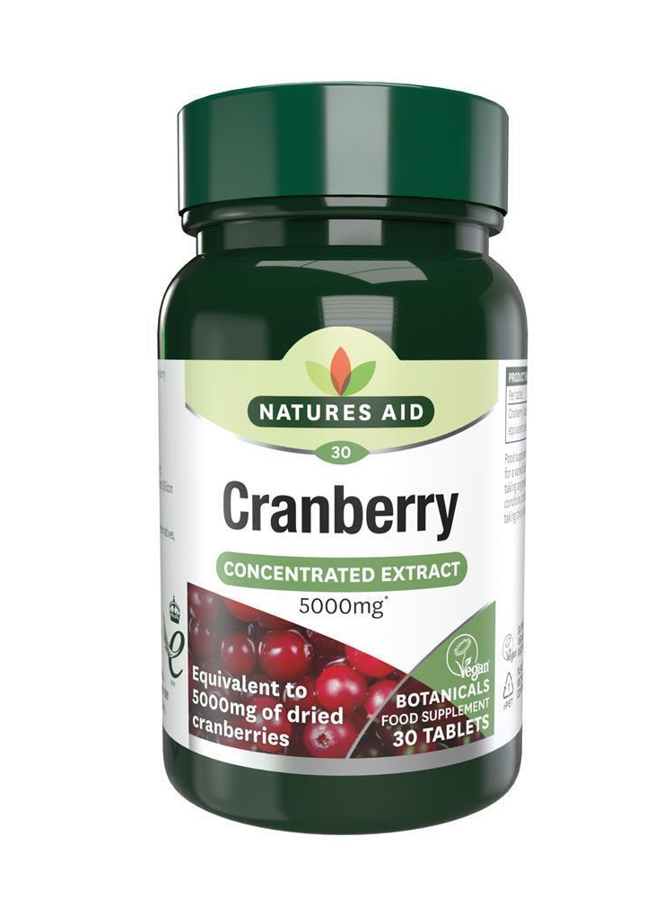 Natures Aid Cranberry 200mg 30 tabs