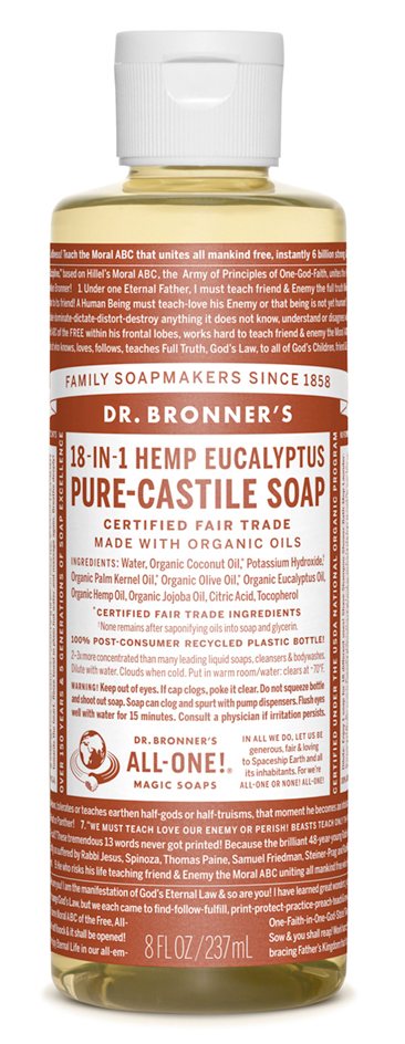Dr Bronners Eucalyptus Castile Liquid Soap 59ml