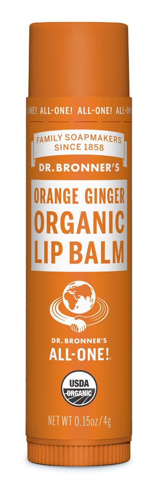 Dr Bronners Orange Ginger Organic Lip Balm 4g