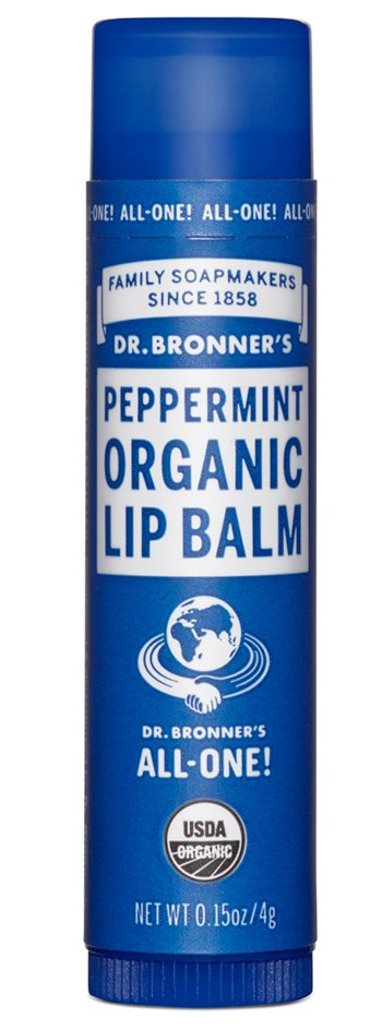 Dr Bronners Peppermint Organic Lip Balm 4g
