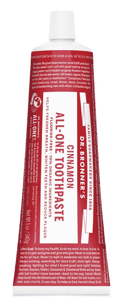 Dr Bronners Cinnamon All-One Toothpaste 140g