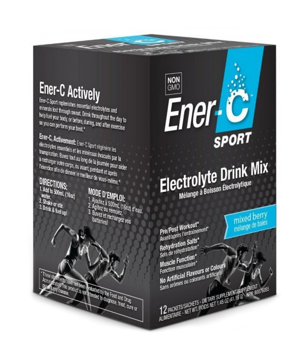 Ener C Sport Electrolyte Drink Mixed Berry 12 Sachets