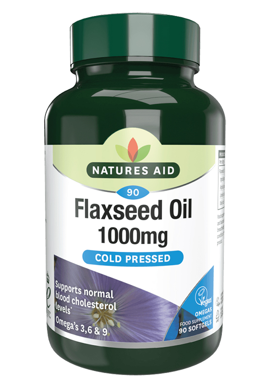 Natures Aid Flaxseed Oil 1000mg 90 Softgels