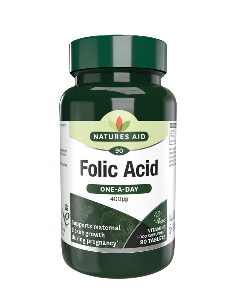 Natures Aid Folic Acid 400ug 90 tabs