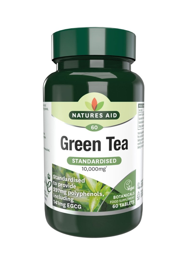 Natures Aid Green Tea 10,000mg 60 tabs