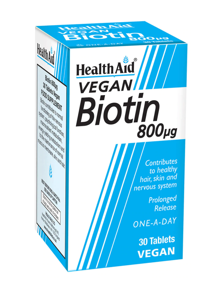 Health Aid Biotin 800ug 30 tabs