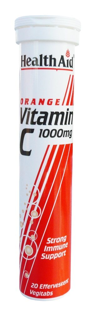 Health Aid Vitamin C 1000mg Effervescent Orange 20 tabs