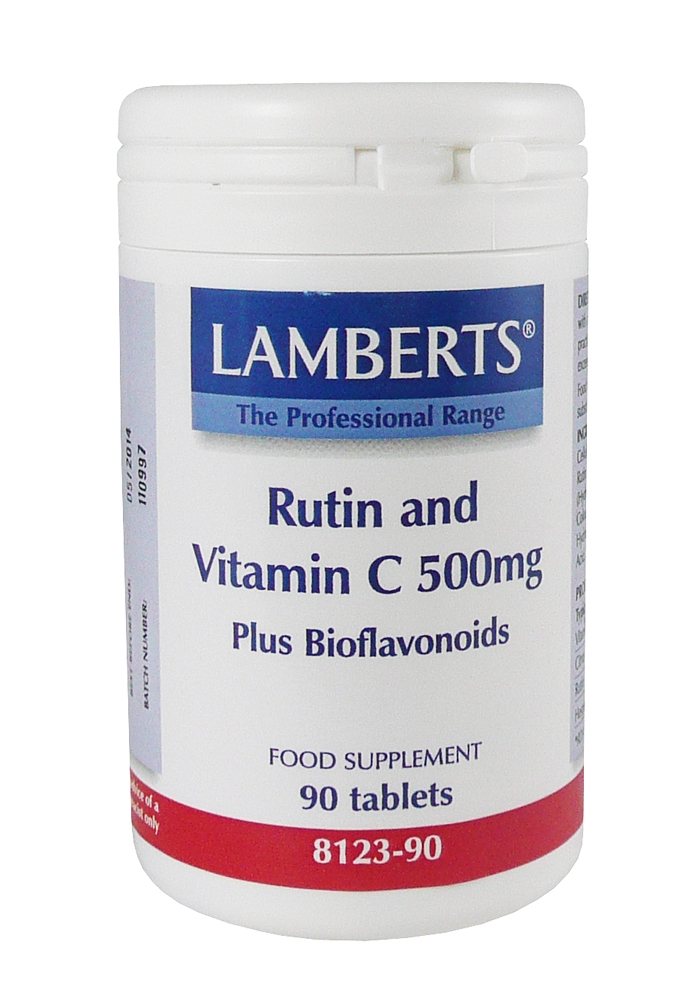 Lamberts Rutin and Vitamin C 500mg 90 caps Natural Health Products
